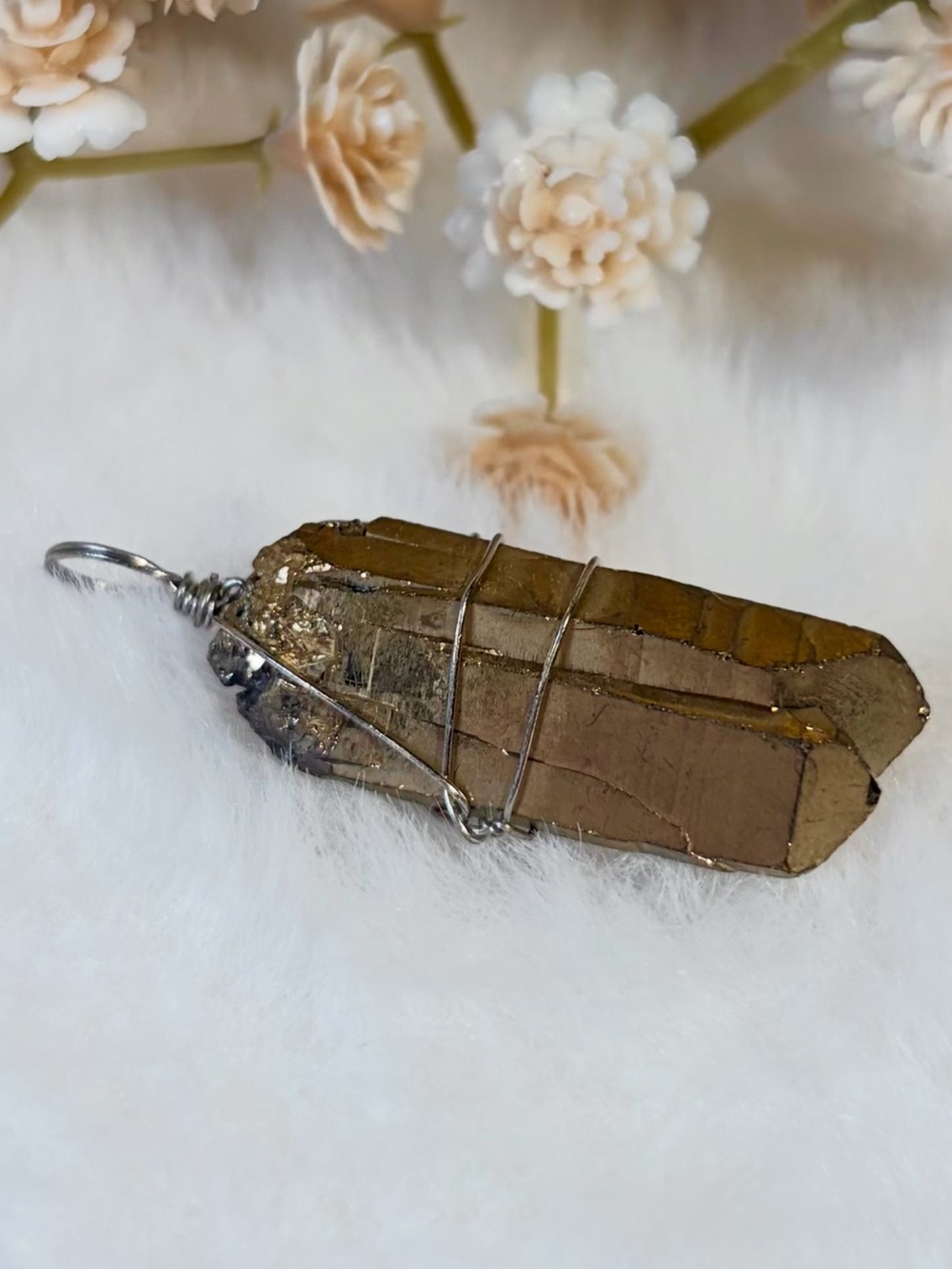 Pyrite Wire-Wrapped Pendant